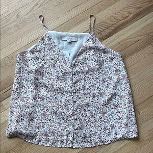 LOFT Floral Tank, XS, NWT